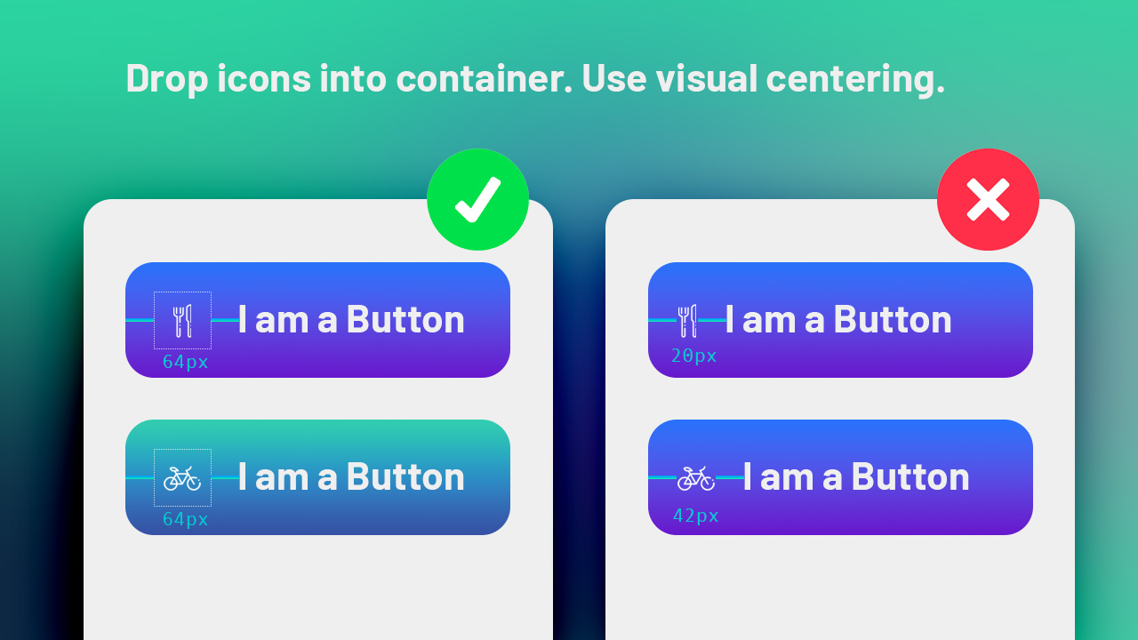 Keep your icons in a container